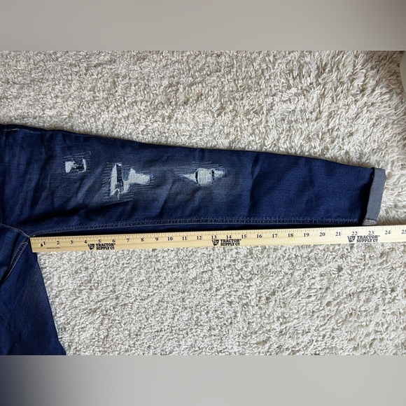 Girls Size 10 Justice Distressed Denim Overalls NWT - Picture 2 of 7